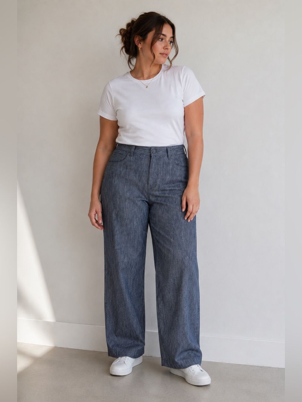 Vintage Y2K 00s Abby Z Denim Pants Blue Gray Straight Size 18W